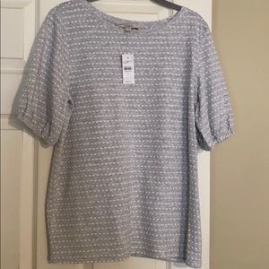 NWT Loft Textured Top Size M